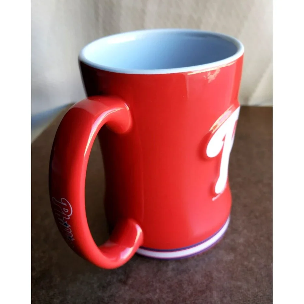 BOELTER BRANDS PHILADELPHIA PHILLIES MLB Ceramic Coffee MUG 14 Oz Red TeaCup Fan